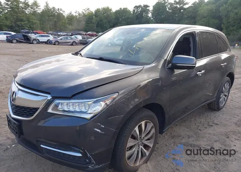 2014 Acura Mdx Technology Package from USA, damaged, VIN 5FRYD4H46EB042668